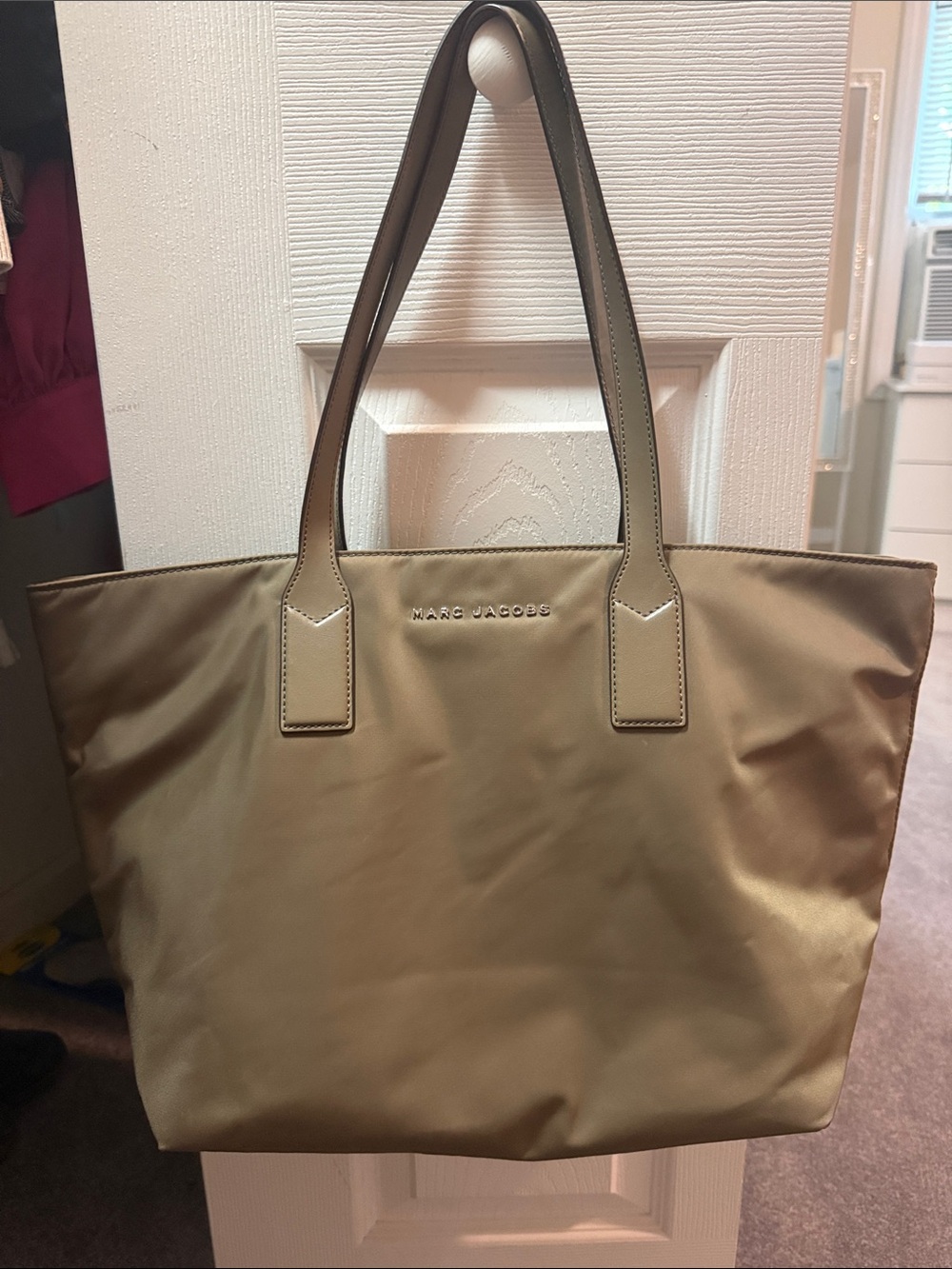 Marc Jacobs Beige Tote with Leather Trim